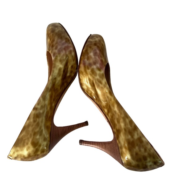 Giuseppe Zanotti Patent Leather Heels Animal Print Pumps Women's Size 38 US 8 - Picture 4 of 16